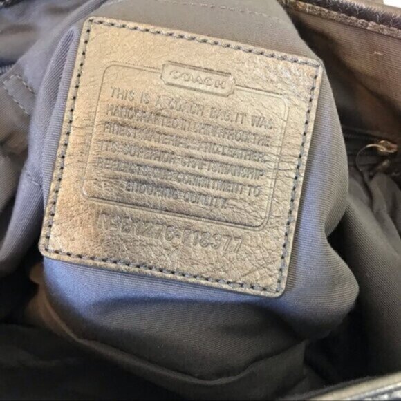 Coach Alexandr Snaphead Satin Leather Messenger Diaper Crossbody Laptop Bag Baby - Picture 8 of 16